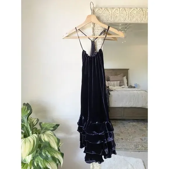 Marissa Webb Everleigh Velvet Mini Dress - Picture 2 of 8